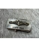 Vintage USS George Washington SSBN-598 Belt Buckle US Naby Submarine Vet... - $82.77 CAD