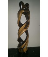 Stonewood woodcarved Love Figure Big 13 in Tall 3 in Width Handmade Prec... - $94.66 CAD