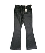 a.n.a A New Approach Fitted High-Rise Flare Leather Look Jeans Black Siz... - $26.05 CAD