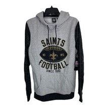 NFL Team Apparel Mens Jacket Size Small Saints Football Hoodie Long Slee... - $35.86