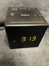 Sony ICF-C1 Desktop Alarm Clock AM FM Radio Black Sony ICFC1 - Preowned. - £9.33 GBP