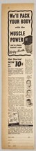 1960 Print Ad Muscle Power Mickey Mantle,Yogi Berra,Joe Louis &amp; Bob Cousy - £12.71 GBP