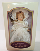 DG Creations Doll Ornament Porcelain Poseable Victorian 2001 in Box Vintage - $13.81