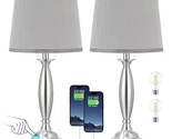 Bedrooms Touch Control Bedside Lamp With Usb C+A, 3 Way Dimmable Nightst... - $103.99