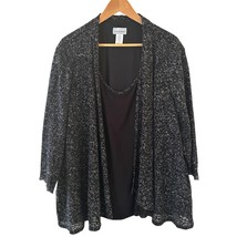 Catherines Womens Twinset Sheer Jacket Whimsigoth Fairy Grunge 3X Dark R... - $39.99