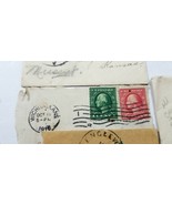 Lot of 1910s 1920s Stamp Cancellation Covers Cancel Washington A4 - £6.72 GBP