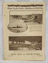 BOAT ADVERTISING PAGES MARINE REFERENCE YACHT NAUTICAL ANTIQUE VINTAGE P... - £23.56 GBP