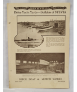 BOAT ADVERTISING PAGES MARINE REFERENCE YACHT NAUTICAL ANTIQUE VINTAGE P... - $41.13 CAD