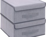 Onlyeasy Foldable Storage Bins Cubes Boxes With Lid -, Like Grey, Mxdlb2P - £35.36 GBP