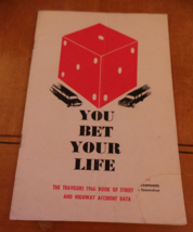 1966 Travelers Insurance Booklet Street  Highway Accident Data You Bet Y... - $6.00
