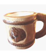 Horse &amp; Horseshoe Ceramic Rope Pattern Coffee Mug - $9.99