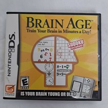 Nintendo DS Brain Age Game Cartridge Rated E Train Your Brain Sudoku Sudoku - £9.46 GBP