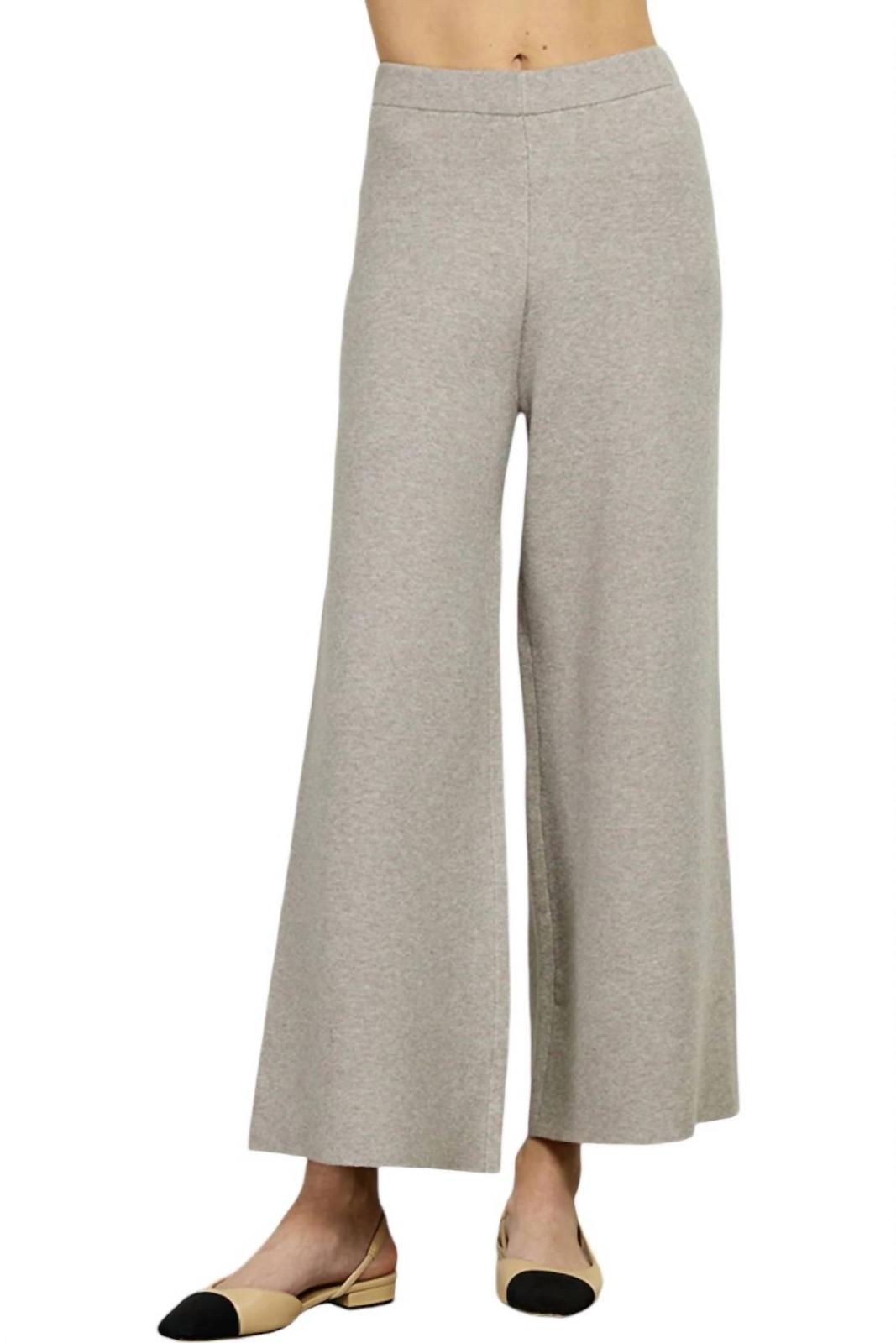 See And Be Seen Cropped Wide Sweater Pants Size S - $39.60
