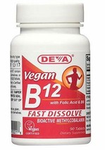 Deva Vegan Vitamins Sublingual B-12, 90 Tab - £9.72 GBP