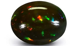 Natural Ethiopian Black Opal Cabochon Oval Shape Cabochon Stone Gemstone Opal - £95.68 GBP