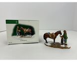 Department 56 New England Village The Hitching Post horse and rider - $24.99