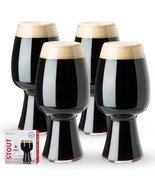 Spiegelau Craft Beer Glasses Set of 4 Stout Glasses 21 oz Dishwasher Safe - £30.26 GBP