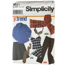 Simplicity Sewing Pattern 9841 Shirt Pants Camisole Skirt Scarf Teen 11-16 - £7.29 GBP