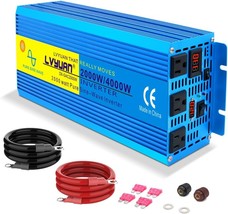 Lvyuan 2000 Watt Inverter Pure Sine Wave Inverter 12V To 110V Dc To Ac With 3 Ac - $194.95