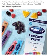 Pedialyte Freezer Pops Oral Electrolyte Solution Natural Assorted Flavor... - $17.36 CAD