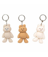 Donatdonat Korean Bear Character Silicone Figure Keyring Keychain Bag Ke... - $26.50