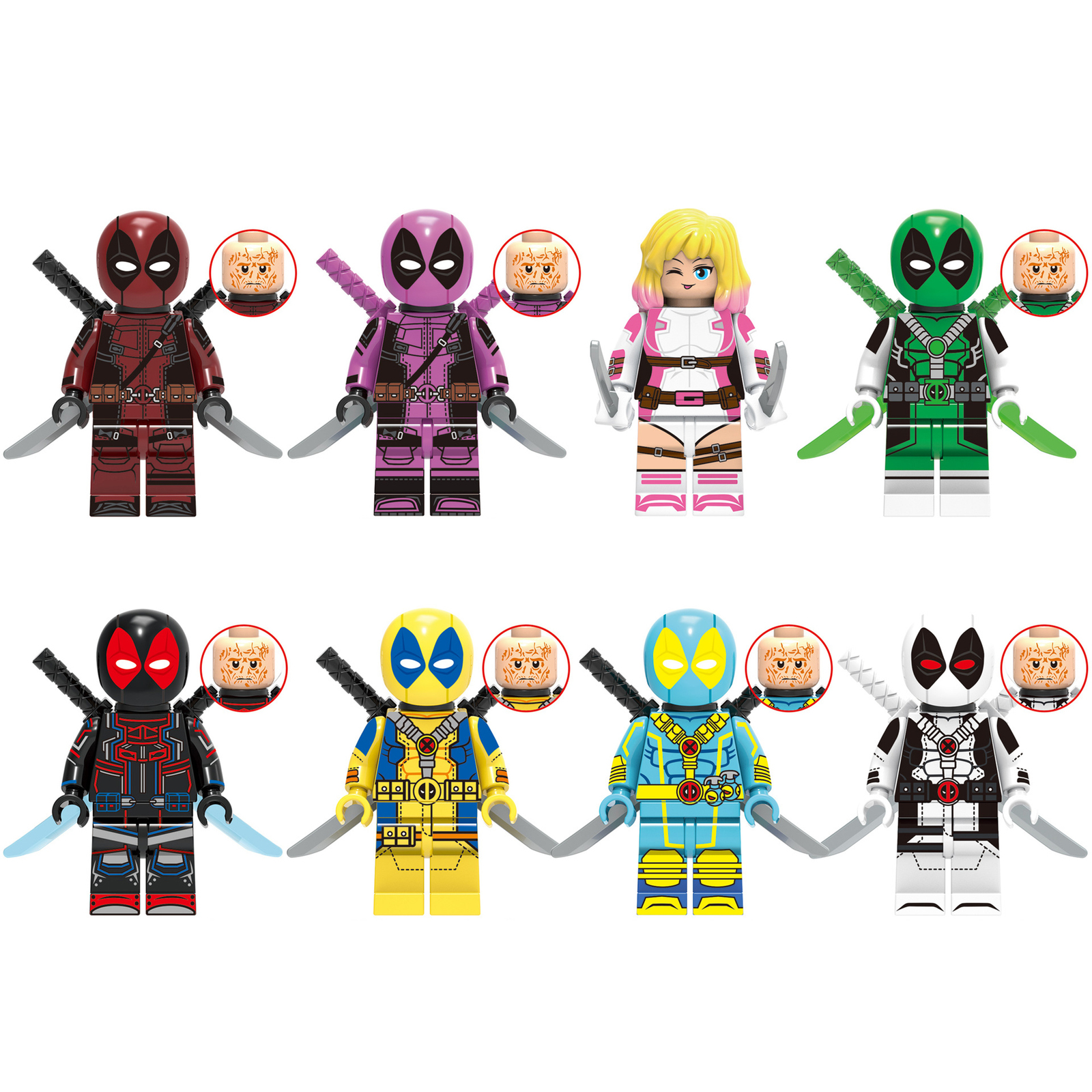 8Pcs Medieval Warrior Minifigure Teutonic Knight Hospitaller Knight Mini... - $21.59