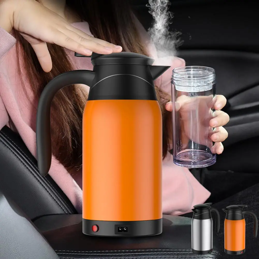 Smart Car Electric Kettle Portable Digital Display Stainless Steel Boiling Water - £39.31 GBP+