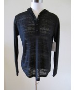 NWT! Son of John Burnout &#39;The Hood&#39; Hooded Top, Henley SAKS, Small 1 - $39.59