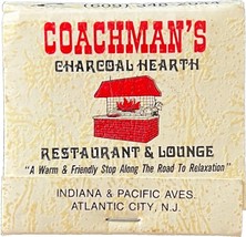Coachman&#39;s Charcoal Hearth, Atlantic City, NJ, Match Book Matches Matchbook - $11.99