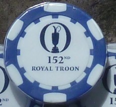 The Open 152th Royal Troon Yellow Poker Chip - 1pc - Wow! - $83.87 MXN