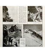 1916 World War 1 Mountain Troops Military Italy Austria Artillery XL LGA... - $50.98