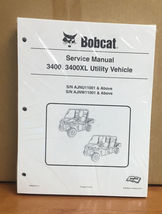 Bobcat 3400, 3400XL Utility Vehicle Service Manual Shop Repair Book 2 # ... - $46.00
