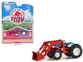 1950 Ford 8N Tractor w Front Loader Blue Red Down on the Farm Series 8 1/64 Diec - £14.71 GBP