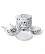 Alchemy Gothic ATS1 Witches Brew Tea 3 Pc Set Pot Cup Coffee China - $48.00