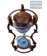 Turkish Brass 5 minutes  Sand Timer Antique Table Top Home Decor Engraved - £34.03 GBP