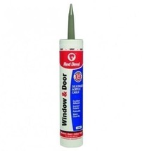 Red Devil 084640 Window &amp; Door Siliconized Acrylic Caulk, Pack of 12, Br... - $62.98