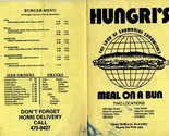 Hungri&#39;s The Land of Submarine Sandwiches Menu Oshkosh Whitewater Wiscon... - $17.87