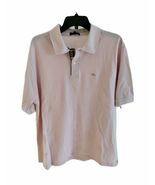 Burberry London Polo Shirt Mens XXL Pink Cotton Nova Check Collared Placket - $967.73 MXN