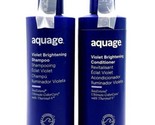 Aquage Violet Brightening Shampoo &amp; Conditioner 8 oz Duo - £37.07 GBP