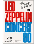 LED ZEPPELIN 20 x 28 07 07 1980 Berlin Germany Last Show Orig 4 Custom P... - $45.00