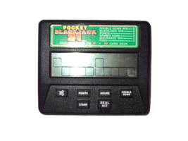Radica Pocket Blackjack 21 #1350 Electronic Handheld Game Travel Dealer stand 17 - £7.53 GBP