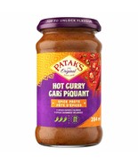 2 Jars of Patak&#39;s Hot Curry Spice Paste 284ml Each -From Canada -Free Sh... - £24.48 GBP