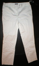 New NWT $74 Jones New York White Pants Dress Office Work 12 Womens Crop ... - $73.26