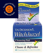 T.N. Dickinson&#39;s Witch Hazel Cleansing Pads, 60 60 Count (Pack of 1), blue  - $13.36