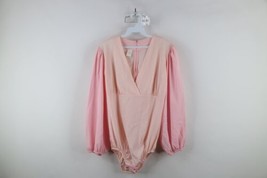 Vintage 70s Streetwear Womens Large Sheer Balloon Sleeve Snap Crotch Shirt USA - £62.67 GBP