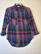 Cato Long Sleeve Button Up Flannel Shirt Women&#39;s Size XS Multi Plaid - €22,27 EUR