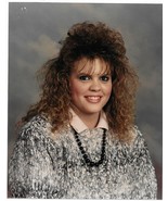 Vintage 80s PHOTO Girl / Woman With Big Mall Hair 8x10 Portrait Photogra... - $39.59