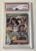 PSA 10! Gem Mint Pokemon Paldean Student Ultra Rare Paldean Fates - Card... - $37.39