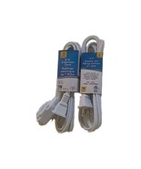 2 Pack  Intertek 16 Gauge White 6 ft. Extension Cord Indoor Use Only 3 O... - €10,66 EUR