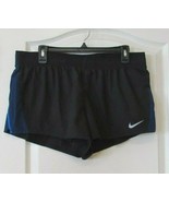 Nike 10K Dry Reflective Running Shorts  Black/Blue Women&#39;s Sz XL NWT MSR... - $23.40